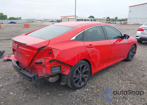 2020 Honda Civic Sport z USA, uszkodzony, nr VIN 2HGFC2F84LH599710